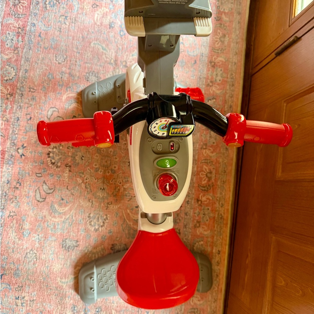 Fisher-Price Red and White Kids Activity Bike - Picture 3 of 3